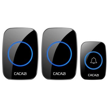 Wireless Waterproof Smart Doorbell - 2 Battery Options - White