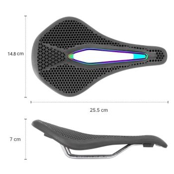 Breathable Honeycomb Saddle M Size Black / Colorful