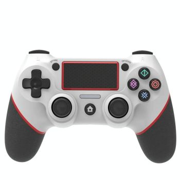 Rubberized Bluetooth Gamepad for Ps4 - Wireless - White Blue