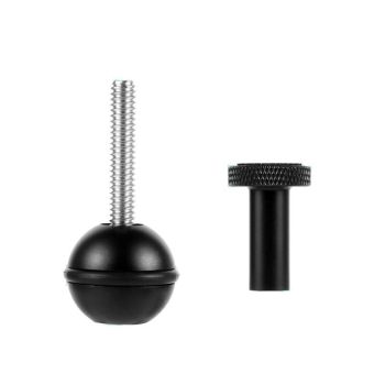Adjustable Ball Head Adapter for Underwater Photography Lights - 1/4 Inch Red