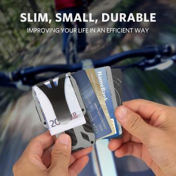 Rfid-blocking Carbon Fiber Card Holder - Sleek & Secure