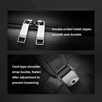 Large Capacity Cowhide Laptop Backpack with Usb & Type-c Port