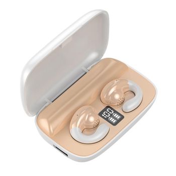 Wireless Bone Conduction Earphones with Noise Reduction - Black
