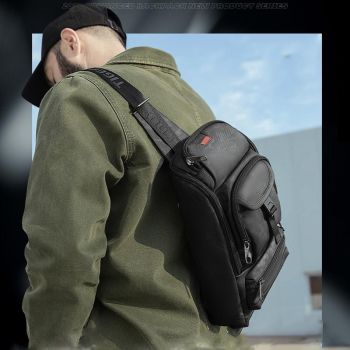 Waterproof Men Sports Chest Bag Black