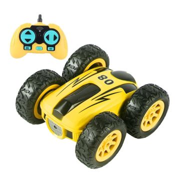Double Sided 2.4g Mini Rc Car - High Speed Remote Control Toy - English Box 08 Blue