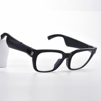 Waterproof Bluetooth Glasses Earphone - Mini Binaural Smart Call - Black Sunglasses