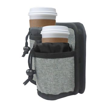 Travel Cup Holder for Luggage - Gray