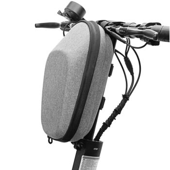 Waterproof Hard Shell Bag for Xiaomi No.9 Electric Scooter - Front Storage for Folding Car - Black