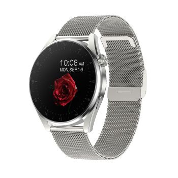 Waterproof Steel Smartwatch With Colour Screen - Ip68 - Black