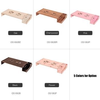 Wood Monitor Stand with Keyboard Storage - Tbd049404601A