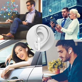 Wireless Bluetooth Tws Earphones with Charging Bin - I7s Binaural Plating - Silver