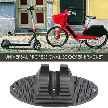 Children's Bicycle Parking Rack - Fixed Scooter Wheel Pad Black