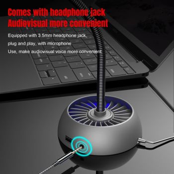 High-Quality Usb Noise-Cancelling Microphone - Black