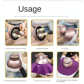 Portable Moxibustion Box For Waist & Abdomen Pink