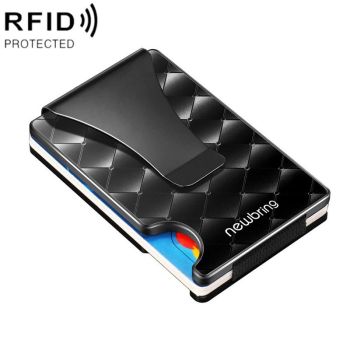 Anti-magnetic Metal Card Holder for Multiple Cards - Large - Geometric Pattern