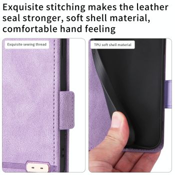 For Samsung Galaxy Z Fold4 5G Leather Flip Case With Magnetic Clasp - Black
