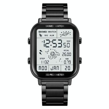1888 Men Multifunctional Waterproof Digital Watch - Stainless Steel 30m - Rose Gold