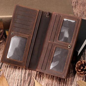 Men Leather Rfid Wallet - Sleek Design