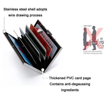 Anti-degaussing Stainless Steel Card Box