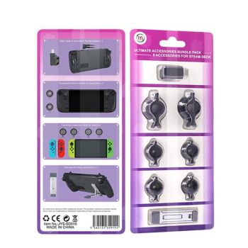 8-piece Raptor Protection Kit for Nintendo Switch and Steam Deck - Universal Fit