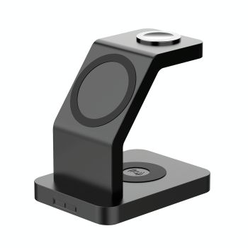 3 In 1 Magnetic Wireless Charger For Iphone Iwatch Airpods - White