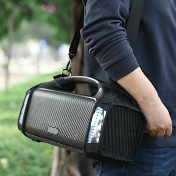 Protective Case for Tribit Stormbox Blast Speaker with Carrying Strap - Black