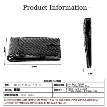Rfid-blocking Carbon Fiber Men Wallet - Sleek & Secure