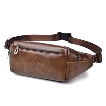 Large Capacity Waterproof Sports Waist Pack For Men - Black