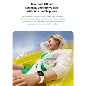 1.83 Inch Bt5.2 Smart Sport Watch Support Sleep / Heart Rate / Blood Oxygen / Temperature / Heart Sugar / Blood Pressure Health Monitor - Black