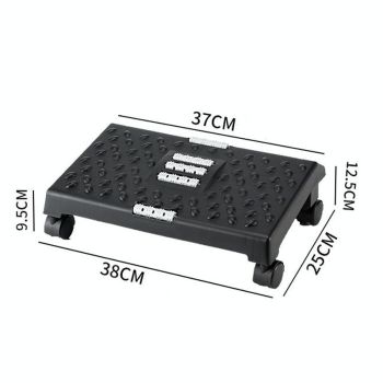 360 Swivel Footrest For Under Desk Black