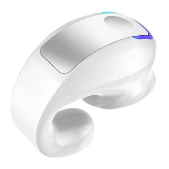 Lightweight Waterproof Bluetooth Earphone with Clip - Single-ear - Black