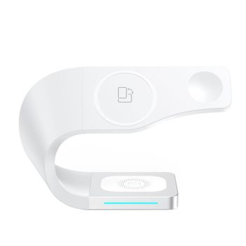 4 In 1 Wireless Charger For Phone Watch Airpods - Black