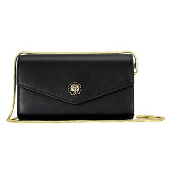 Chic One Shoulder Cowhide Bag For Women - Black