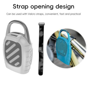 Shockproof Silicone Case for Jbl Clip 5 Bluetooth Speaker - Black