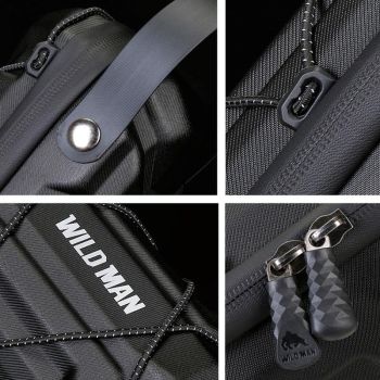 Electric Scooter Bag - Hard Shell Foldable Hanging Black