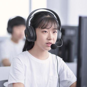 Usb Headset For Online Education 2.8M Cable Black
