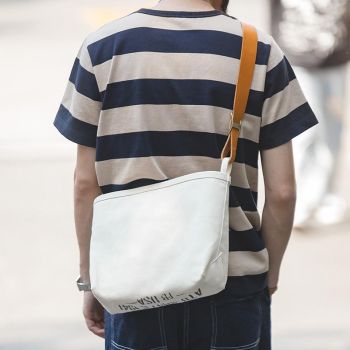 Retro Print Crossbody Bag White