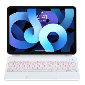 Bluetooth Keyboard Leather Case For Ipad Air / Pro 11 2022 / 2024 - 10.9 Touch Pad - Black