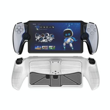 Protective Case with Holder for Sony Playstation Portal Console - Black