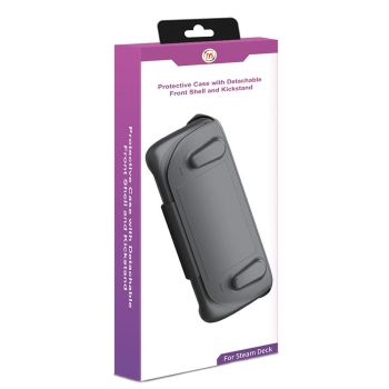 Steam Deck Protective Case & Cover Set with Bracket - Black