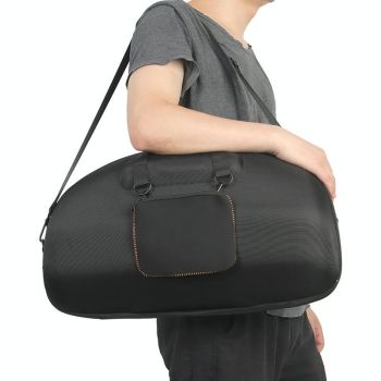 Jbl Boombox 3 Portable Storage Case with Charger Bag - Eva Material - Black + Orange