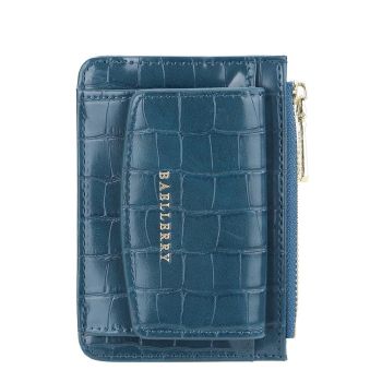 Multifunctional Crocodile Card Holder With Zipper Small Coin Purse - Yellow