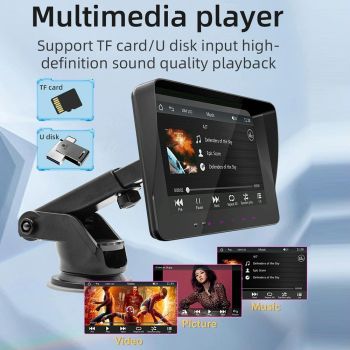 7 Inch Car Mp5 Player W / Carplay & Android Auto - Black