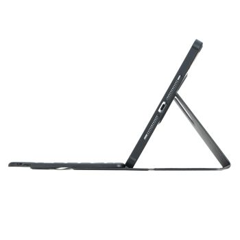 360 Rotation Bluetooth Keyboard Leather Case For Ipad 10.9 2022 With Backlight - Black