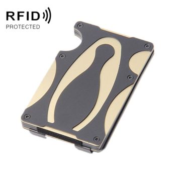 Rfid-blocking Metal Wallet - Secure & Compact - Red