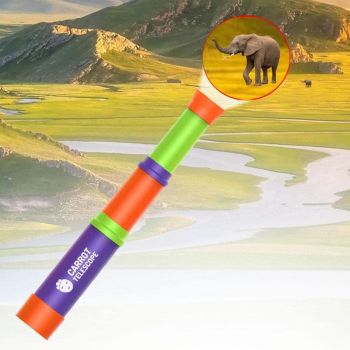 Retractable Focusing Telescope for Children - 8x Hd Random Colour