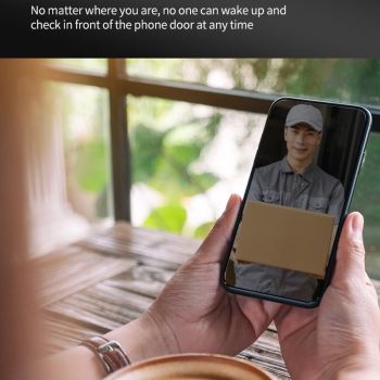 1080P Wifi Smart Cat Eye Video Doorbell With 4.3 Ips Lcd Screen And Infrared Night Vision Black