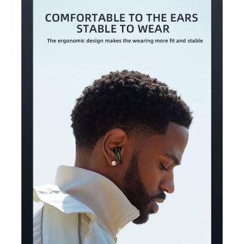 Xt80 Tws Dual Mode Bluetooth Earphones with Breathing Light and Charging Box - Black