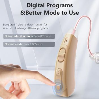 Mini Rechargeable Hearing Aid Invisible Sound Amplifier Skin Color