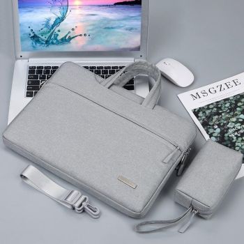 12 Laptop Handbag with Shoulder Strap and Power Bag - Inner Bag - Pink